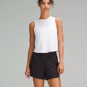 Sculpt Cropped Tank Top Pleated